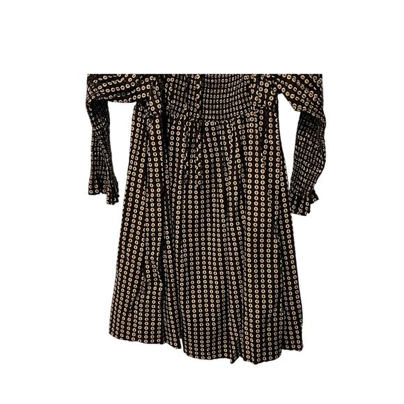 Free People Black and Cream Mini Dress - Picture 10 of 13